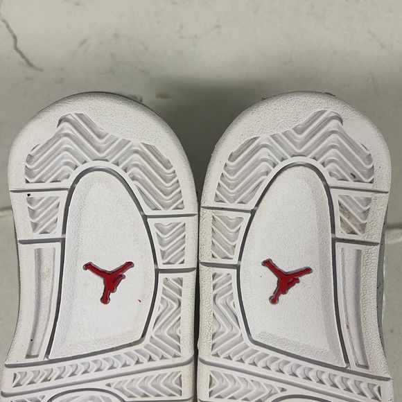 Nike Air Jordan 4 IV Retro White Oreo Toddler Sneakers BQ7670-100 Size 6C - Picture 12 of 16